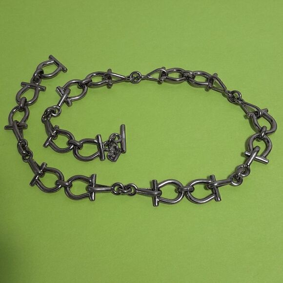 Unisex Mexico Sterling Equestrian Style...18" Necklace. - Picture 1 of 6